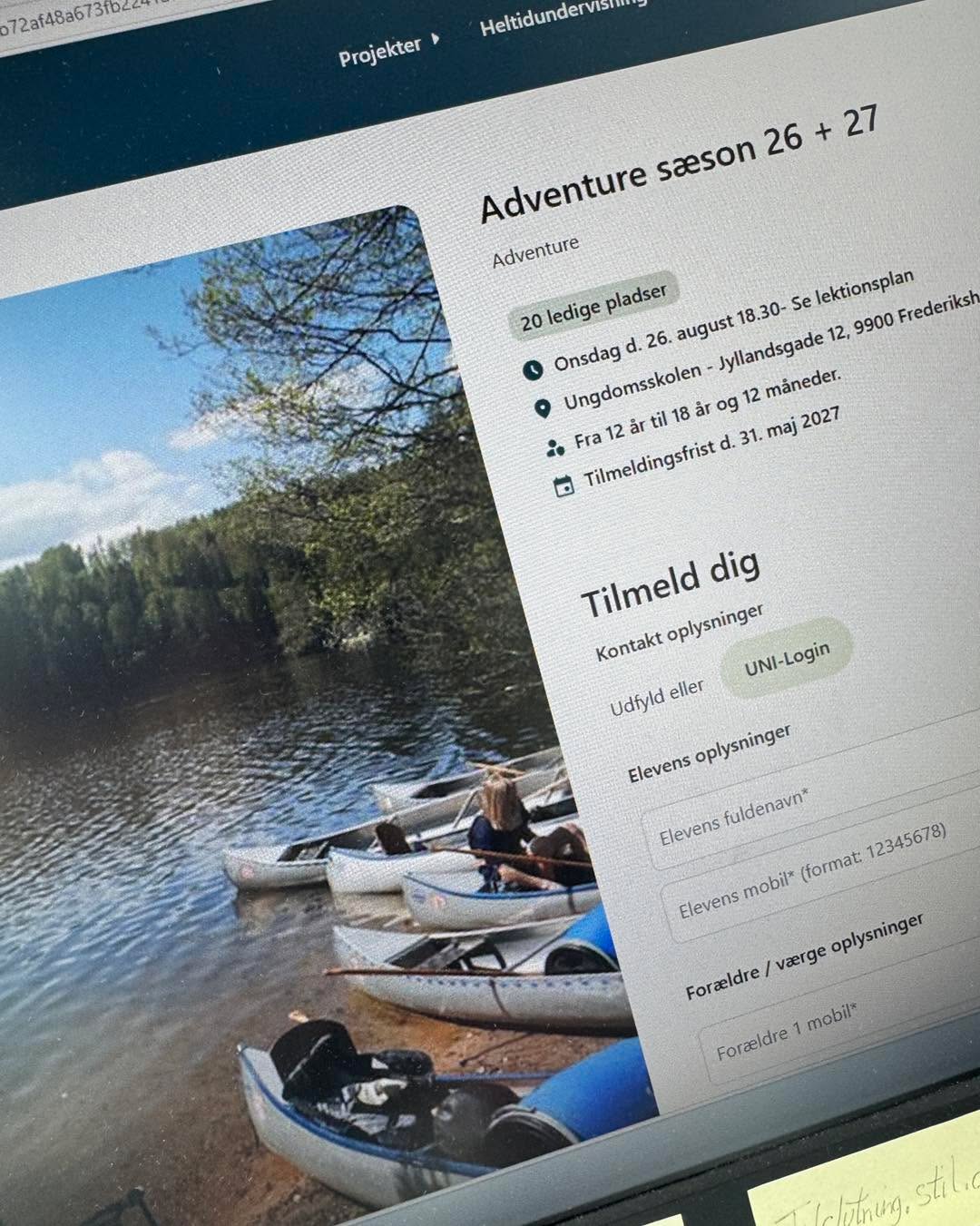 Så kan du tilmelde dig Adventure!
Maritim Camp - Friluftsliv og masser af spændende outdoor muligheder!
Skal du være med?
#positivefællesskaber