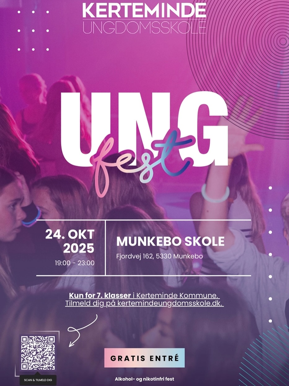🚨𝗞𝗔𝗟𝗗𝗘𝗥 𝗔𝗟𝗟𝗘 𝟳. 𝗞𝗟𝗔𝗦𝗦𝗘𝗥! 🚨
Er I klar til den vildeste fest!! - Munkebo skole bliver forvandlet til et festunivers 😍
🗓️ Fredag d. 24 okt. 2025
⏳ 19.00-23.00
📍 Munkebo Skole
🩵 42 pladser tilbage!
Skynd jer og og tilmelde jer på vores hjemmeside
🌐 www.kertemindeungdomsskole.dk
𝗟𝗶𝗻𝗸 𝗶 𝗯𝗶𝗼
@kertemindeungdomsskole
#Ungfest #ungdomsfest #kertemindeungdomsskole