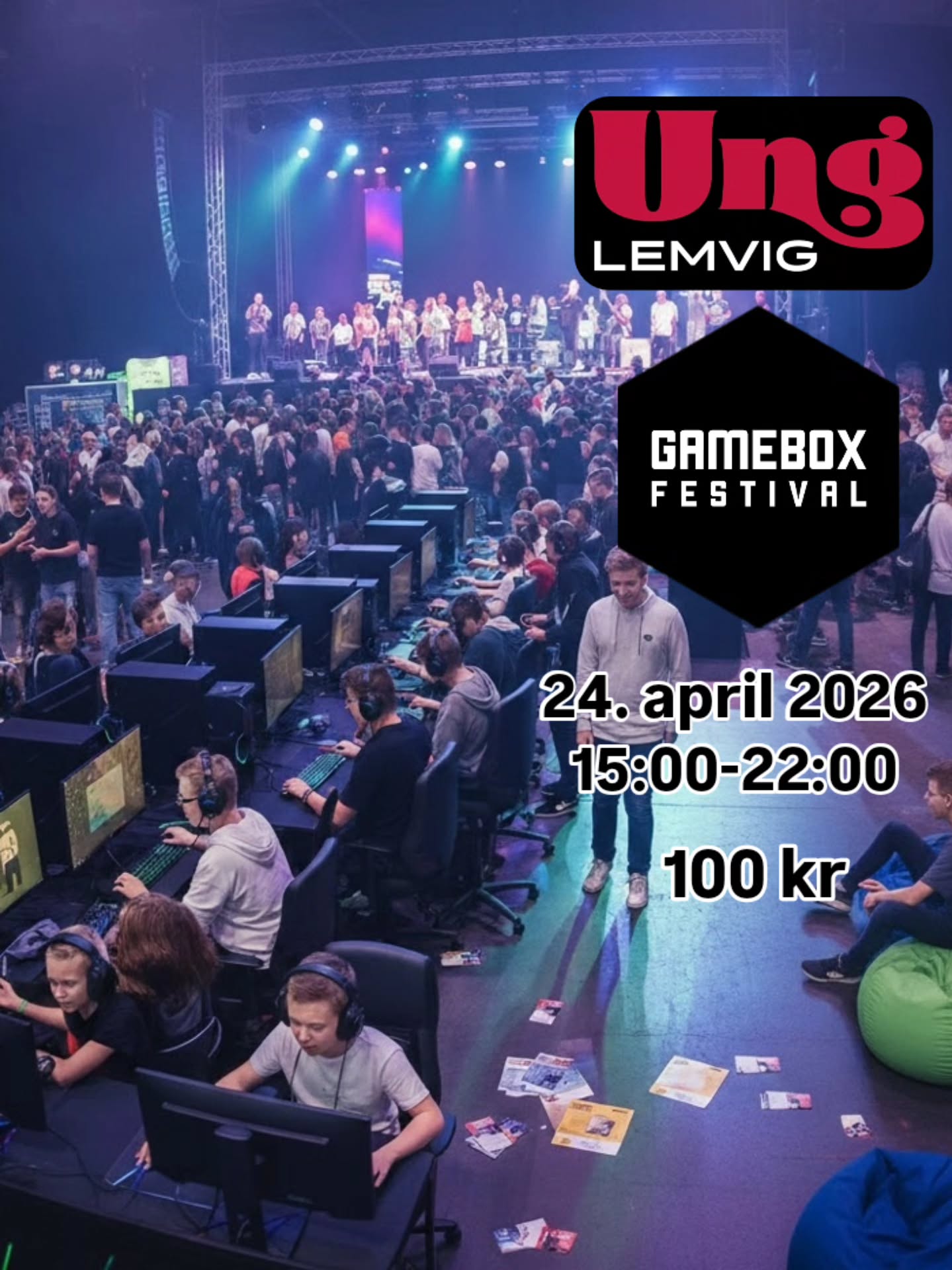 Tag med Ung Lemvig til Gamebox! Vi har været der nogle år i streg, og det er mega fedt! Tilmelding via unglemvig.dk 😎✌️
