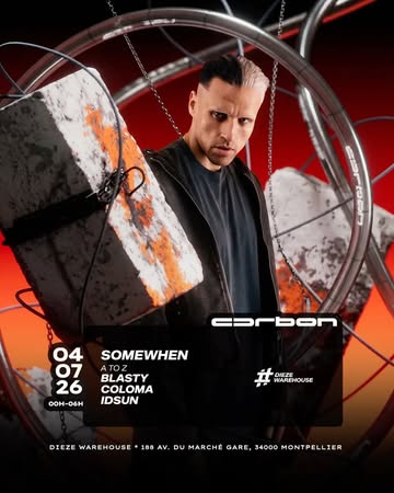 CARBON w/ @somewhensrx au Le Dieze Warehouse Montpellier