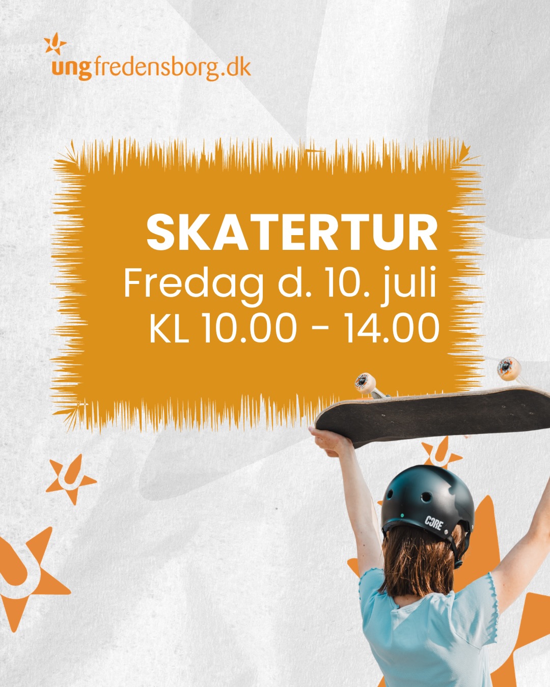 Vi skater sammen og hygger. Alle typer hjul er velkomne - Rulleskøjter, løbehjul, skateboards, longboards mv 🛹👟
Denne gang går turen til Furesø Skaterpark i Vanløse! - Vi giver is 🍨
Tilmelding via.
🌐 www.ungfredensborg.dk
𝗟𝗜𝗡𝗞 𝗜 𝗕𝗜𝗢
@ungfredensborg
#Ungfredensborg🧡 #skatertur #ungifredensborg
