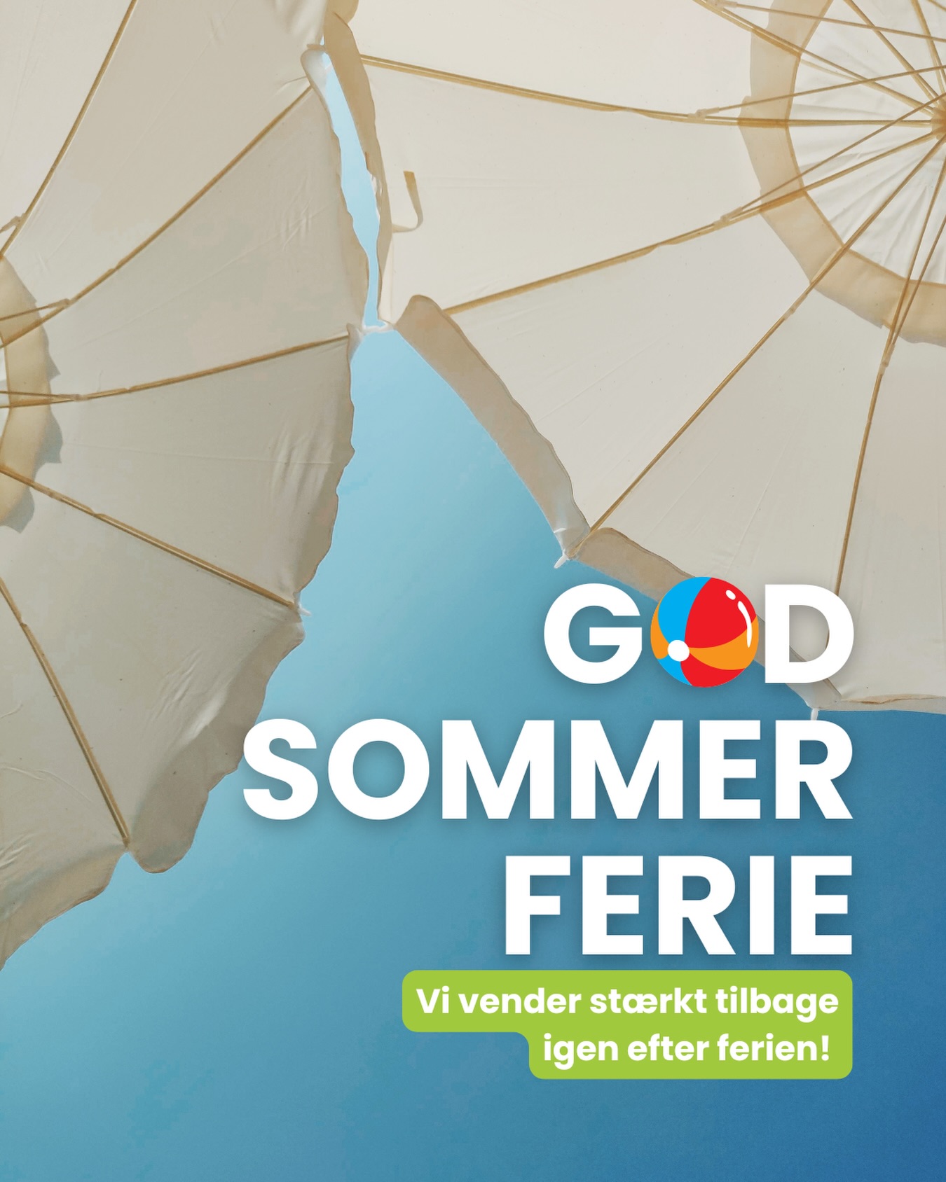 Rigtig god sommerferie! ☀️
Vi glæder os til at se jer igen efter sommerferien - klar med masser af nye oplevelser! 💙
#godsommerferie