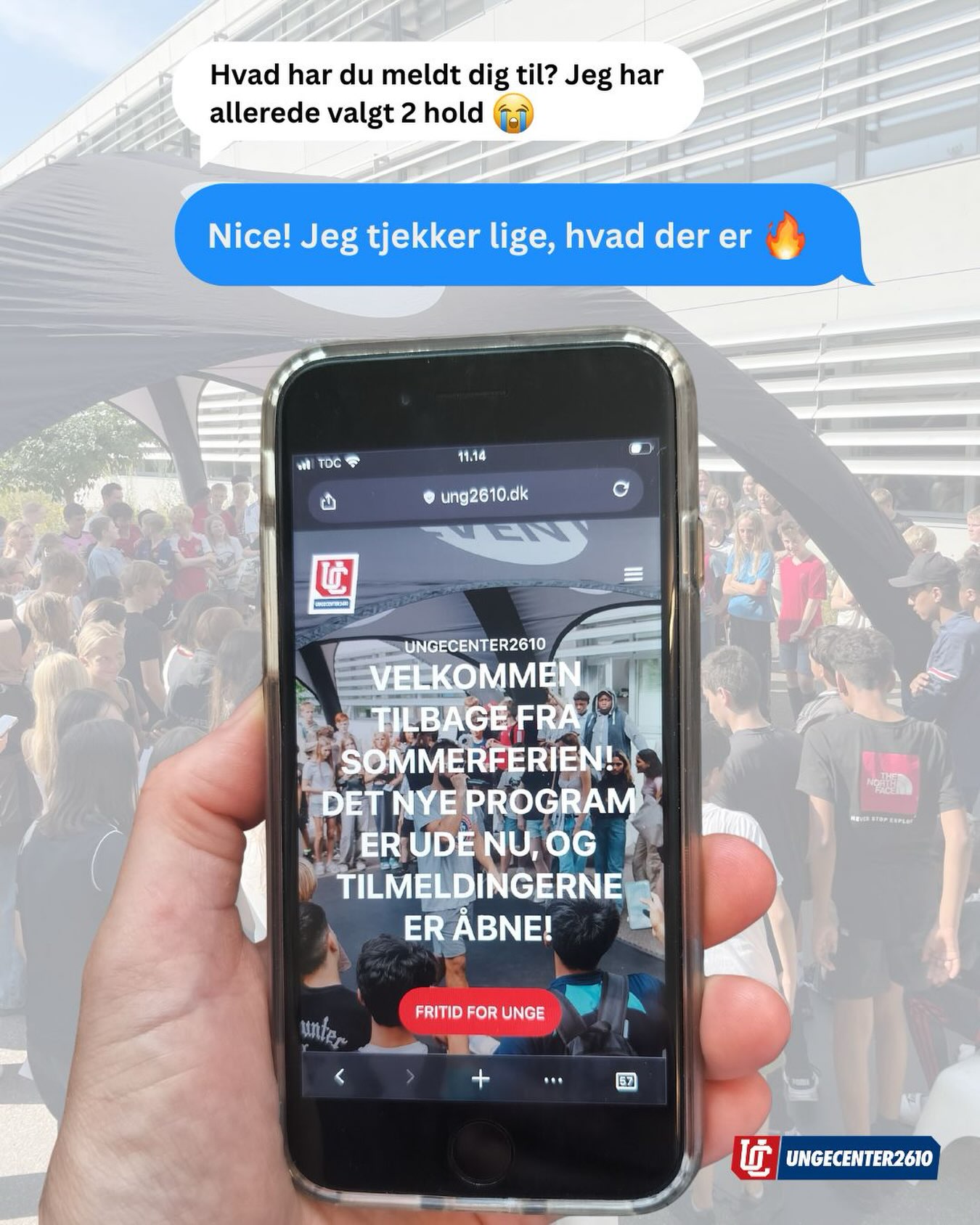 Ny sæson = nye muligheder! 🙌
Nye hold, nye fællesskaber og masser af oplevelser venter.
Har du meldt dig til noget, du glæder dig til? Eller er du nysgerrig på at prøve en ny hobby? Måske bliver du overrasket over alt det, vi har på programmet.
Vi har workshops, hold, rejser og meget mere for dig, der går i 7. klasse og op til 18 år.
✨ Tjek det hele ud på ung2610.dk
