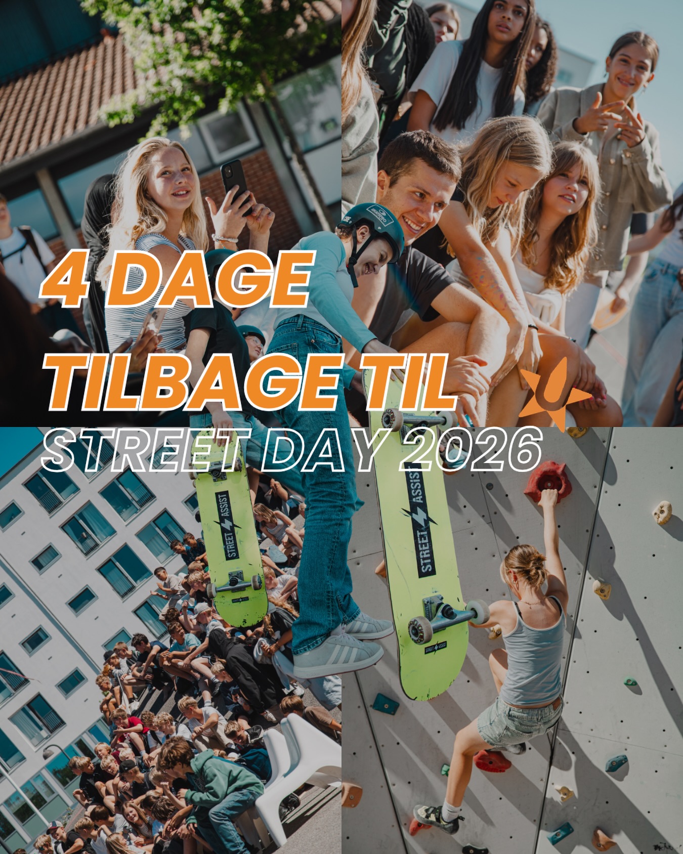 4 DAGE TIL STREET DAY! 🏀🔥
#Ungfredensborg🧡 #sæsonstart #kickoff #streetday