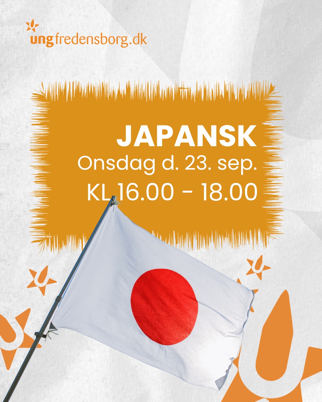 Er du vild med Japan? Så har du chancen for at lære japansk nu! 🇯🇵
Kom med på vores nye hold, hvor vi lærer det japanske sprog og lærer at forstå nogle af de flotte japanske tegn ㊙️
✅ Alle kan være med - vi starter helt fra bunden ✅
Læs mere og tilmeld dig på:
🌐 www.Ungfredensborg.dk
𝗟𝗜𝗡𝗞 𝗜 𝗕𝗜𝗢
@ungfredensborg👈
#Ungfredensborg🧡 #Japansk