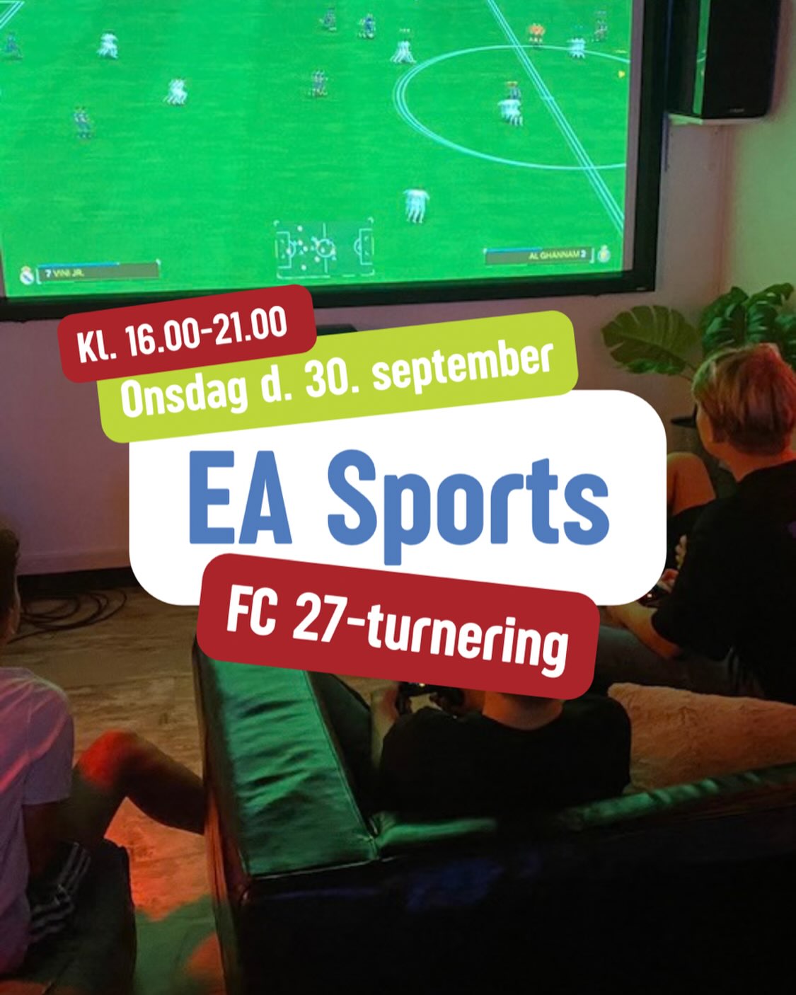 ⚽️🎮Kom til FC 27-turnering i Undergrunden, hvor vi finder ungdomsskolens næste FC-mester!
Du er velkommen, uanset om du er vild online spiller eller bare spiller for hyggen. Kom med til en sjov aften med intense kampe, snacks, musik og hygge
🔗Tilmeld dig på Ltu.dk
#ltu💙 #easportsfc27 #easports #gaming #lyngbytaarbækungdomsskole
