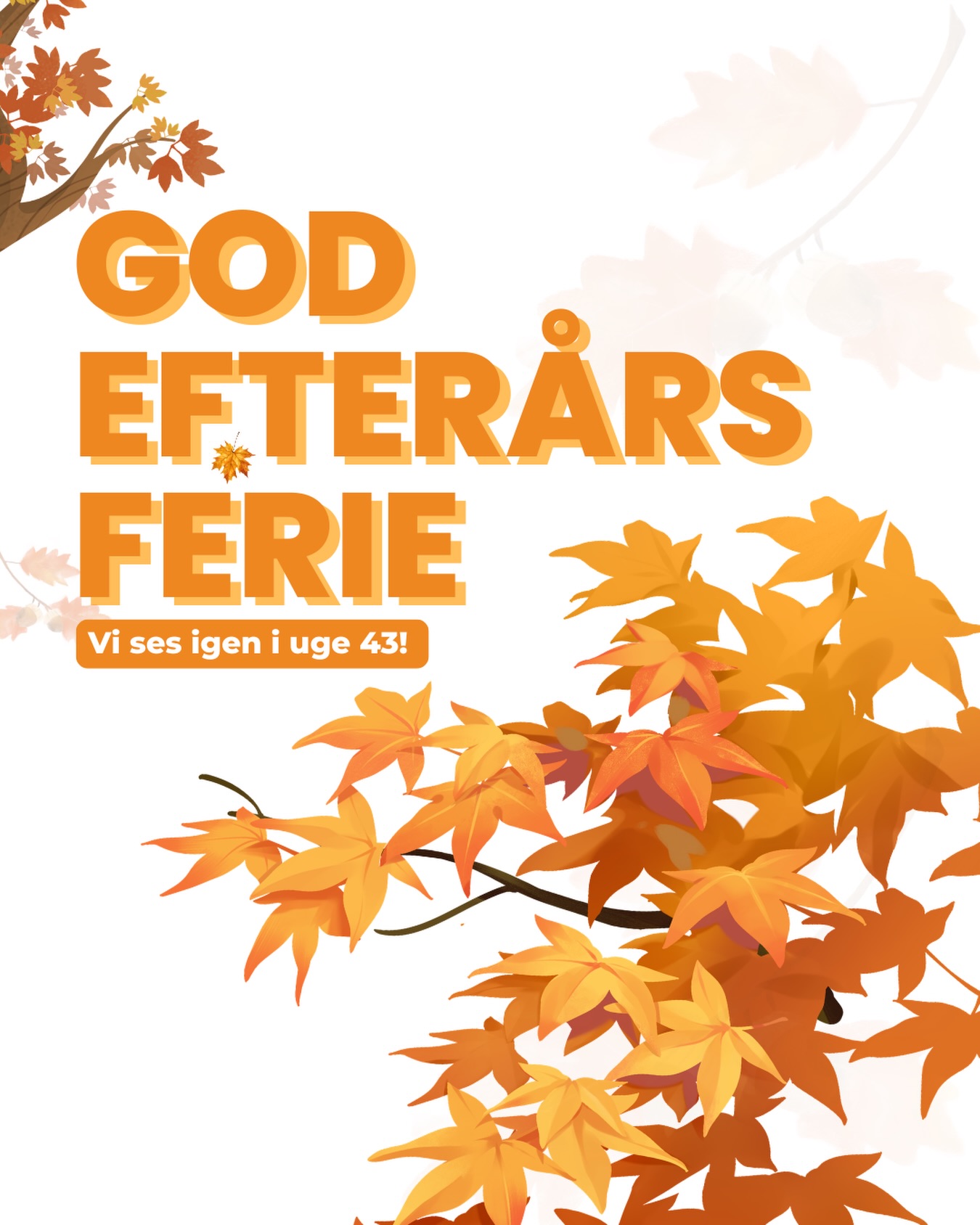 God efterårsferie! 🍂
Vi vender stærkt tilbage i uge 43! 🥳
#Ungfredensborg