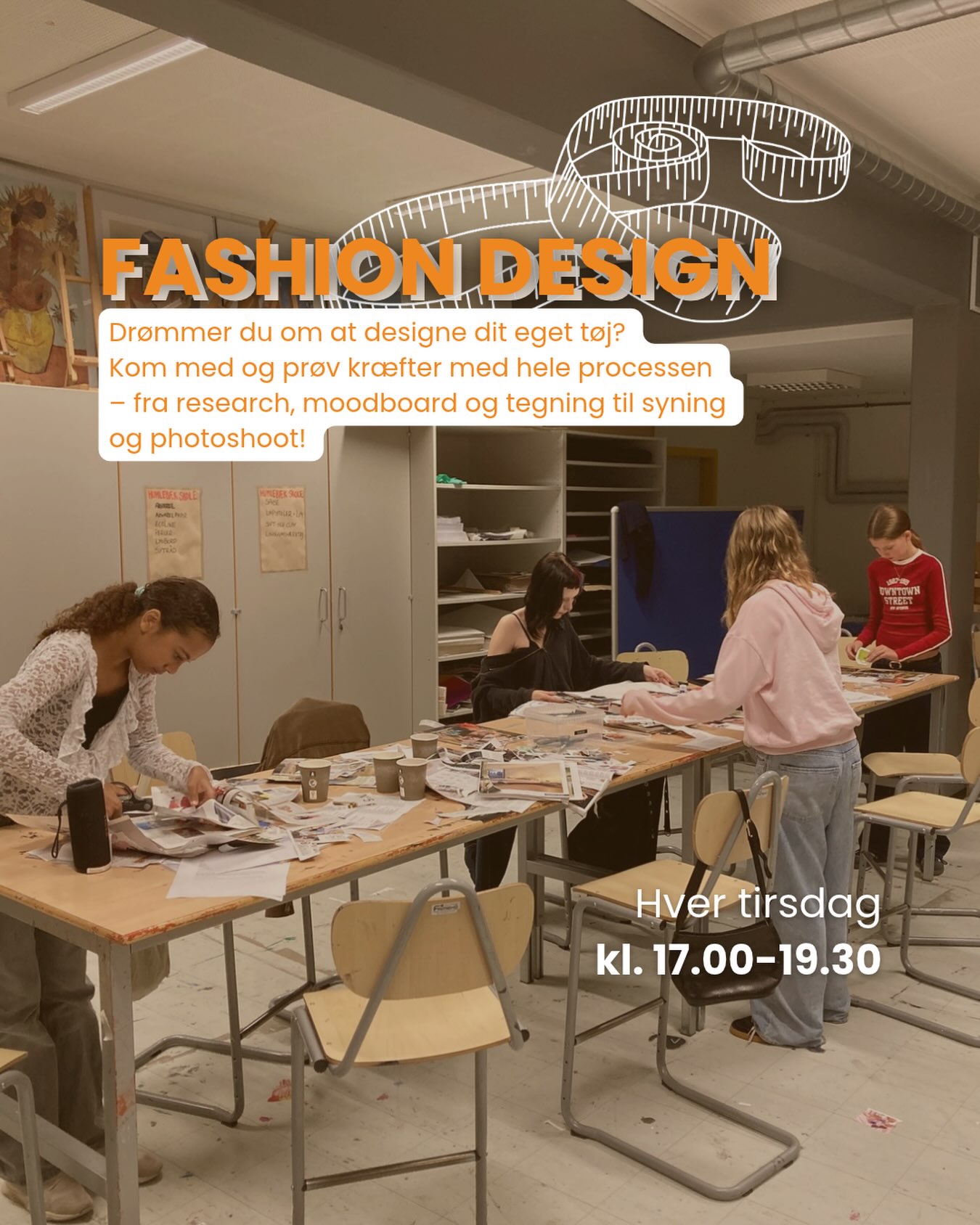 👗 Fashion Design 👗
Drømmer du om at designe dit eget tøj? Kom med fra idé til færdigt produkt og prøv kræfter med hele den kreative proces
Du kommer bl.a. til at arbejde med: ⤵️
✨ Research og trends
✏️ Illustration og kollektionsdesign
🧵 Syning af dit eget tøjstykke
📸 Styling og photoshoot
🌱 Bæredygtighed og fashion futures
Du får mulighed for at møde professionelle tøjdesignere og afslutter med et kursusbevis 🔖
Alle er velkomne – vi skal selvfølgelig også have det sjovt undervejs! 🤝
Læs mere og tilmeld dig på:
🌐 www.Ungfredensborg.dk
𝗟𝗜𝗡𝗞 𝗜 𝗕𝗜𝗢
@ungfredensborg
#Ungfredensborg🧡 #fashionogdesign #ungifredensborg