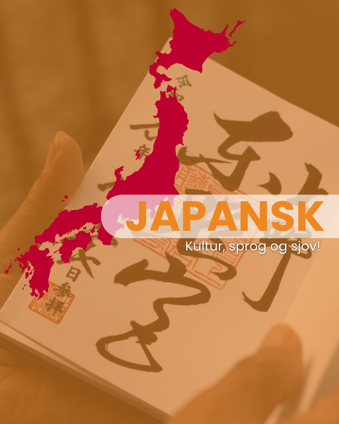 Konnichiwa! 👋
Er du vild med Japan? Så har du chancen for at lære 𝗝𝗮𝗽𝗮𝗻𝘀𝗸 nu! 🇯🇵
Kom med på vores nye hold, hvor vi lærer det japanske sprog og lærer at forstå nogle af de flotte japanske tegn 🈷️
✅ Alle kan være med - vi starter helt fra bunden ✅
🗓️ Hver onsdag
⏳ kl. 16.00-18.00
📍 Kulturstationen Humlebæk center 44, 3050 Humlebæk
Tilmelding via.
🌐 www.Ungfredensborg.dk
𝗟𝗜𝗡𝗞 𝗜 𝗕𝗜𝗢
@ungfredensborg
#Ungfredensborg🧡 #Japansk #ungifredensborg #kultur #sprog